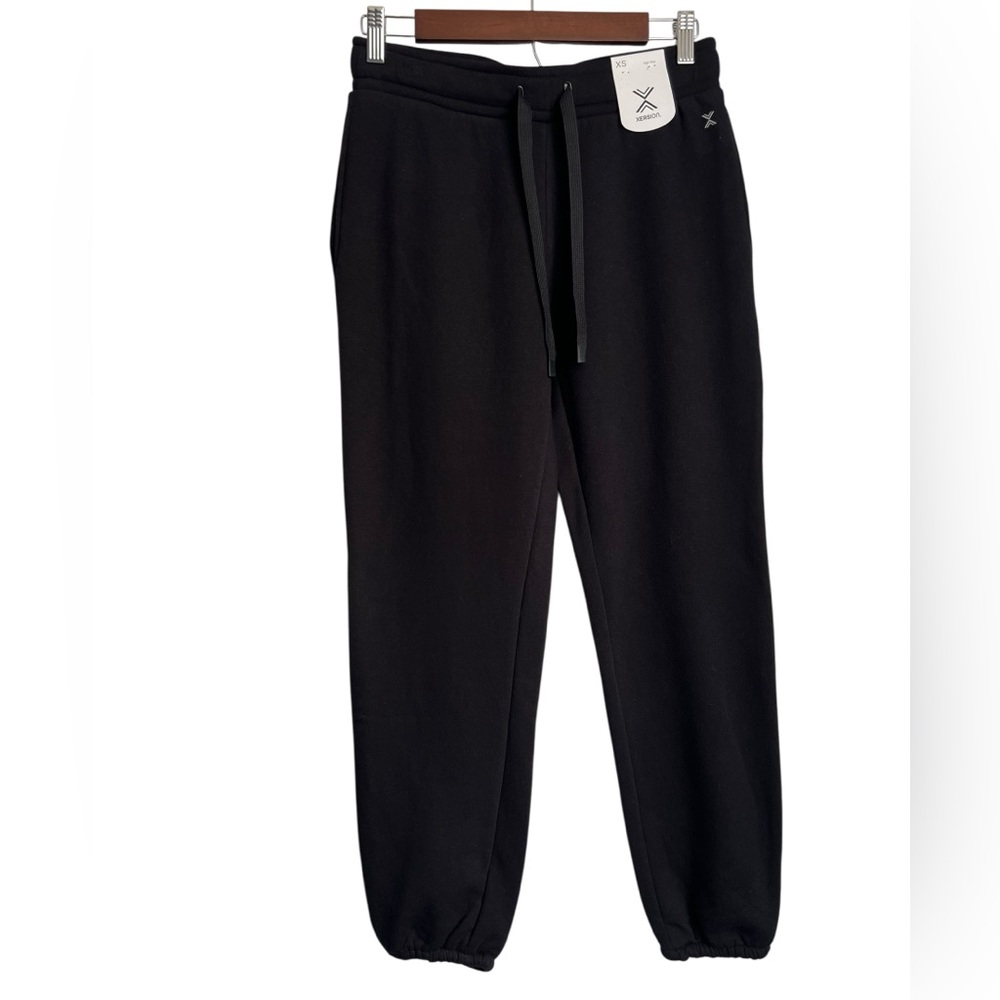 NWT Xersion‎ Pocketed Drawstring Black Sweatpants - SZ: XS